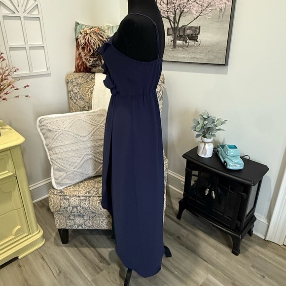 Gianni Bini Blue Maxi Cocktail Sundress - Picture 5 of 8